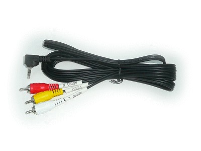 3.5mm Jack 4p.dugó->3x RCA dugó CAMCORDER 2m audio-video kábel CABLE-537-2
