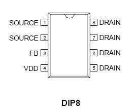 VIPER22ADIP SMPS PRIMARY 730V 20W 15R 8p. DIP VIPER22ADIP