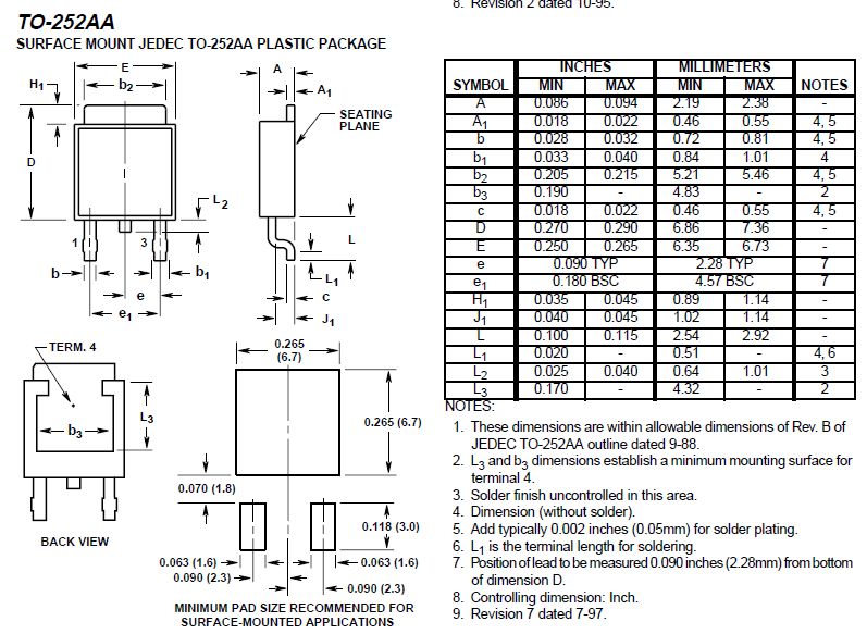 N-MOS 55V 13A 35W 0.09R HUF75307D3S