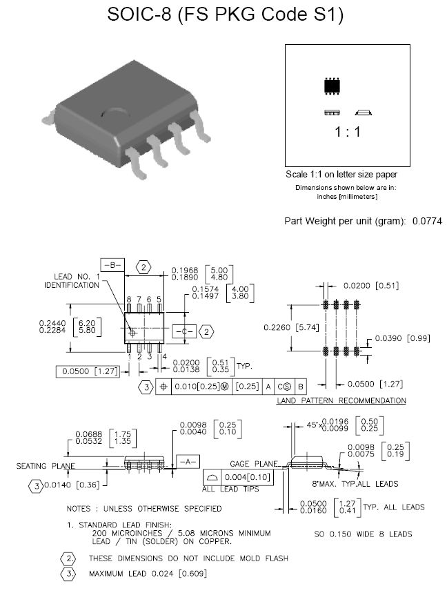 Tranzisztor N&P-MOSFET DUAL SMD 30V 7A & 5A 2W FDS8958A FDS8958A - Tranzisztor N&P-MOSFET DUAL SMD 30V 7A & 5A 2W FDS8958A FDS8958A -