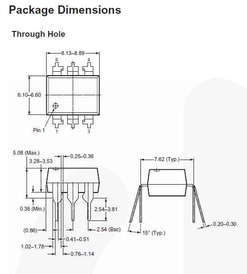 OPTOCOUPLER DIP6 H11F1M