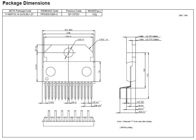 Multiple Voltage Regulator for Car Audio 15p. HA13173AH