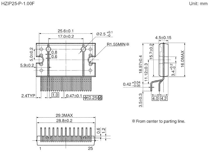 4-Ch POWER AMP. 49W BTL 25p. TB2946HQ