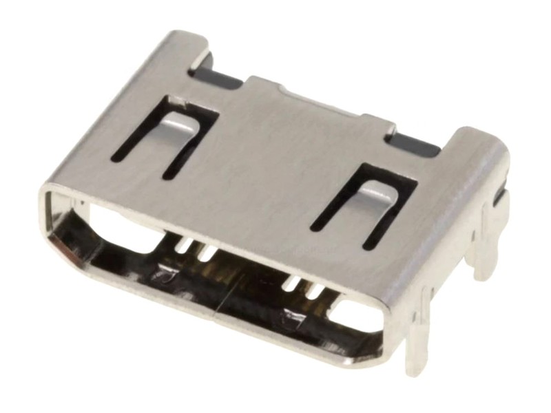 MINI HDMI 19p aljzat panelre SMD CSAT-HDMI20-SMD
