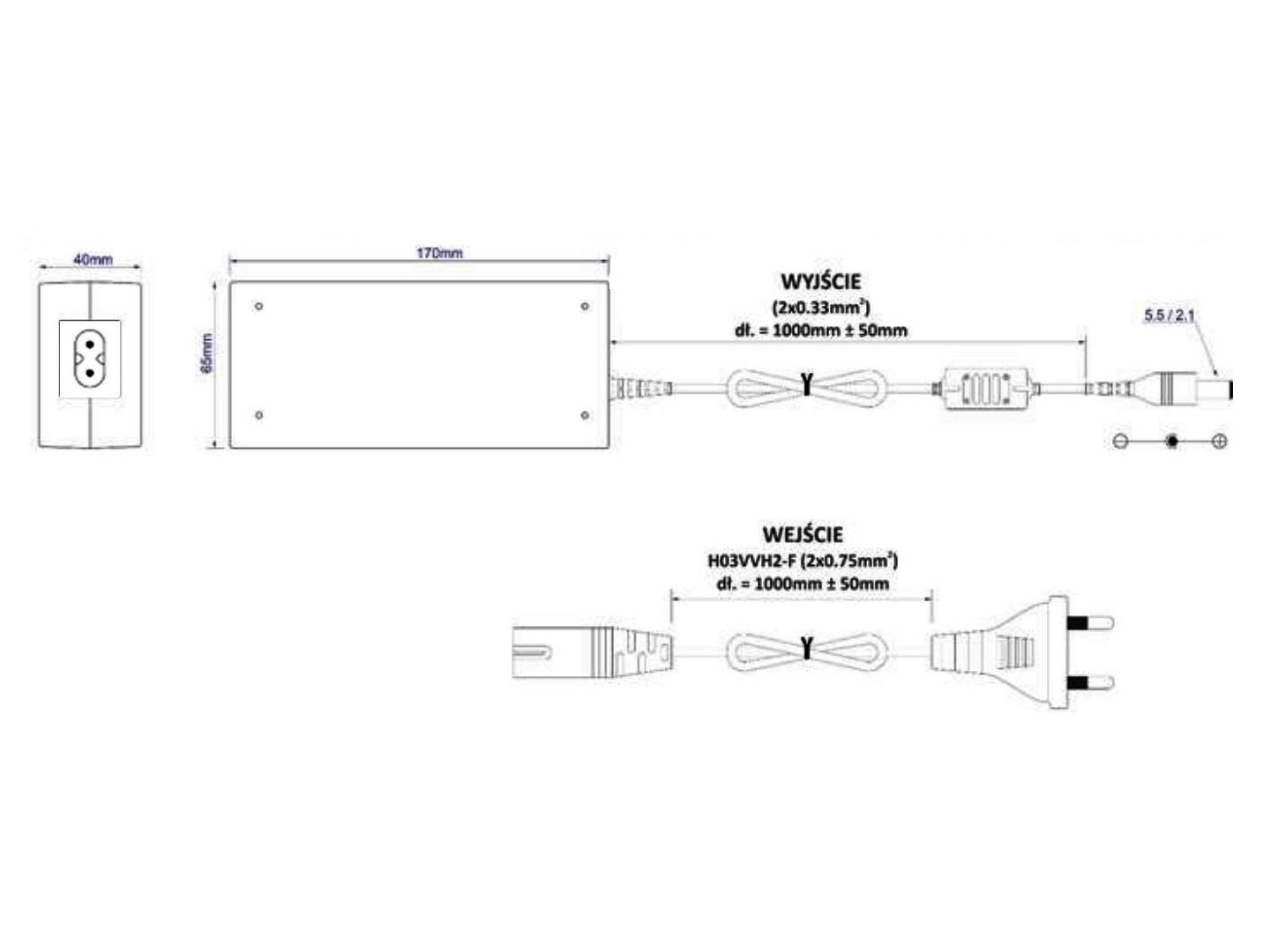 100...240VAC adapter fix 24VDC 3750mA 90W (DC dugó: 5.5x2.1mm) P.SUP.A/F24/375-21E - 100...240VAC adapter fix 24VDC 3750mA 90W (DC dugó: 5.5x2.1mm) P.SUP.A/F24/375-21E -