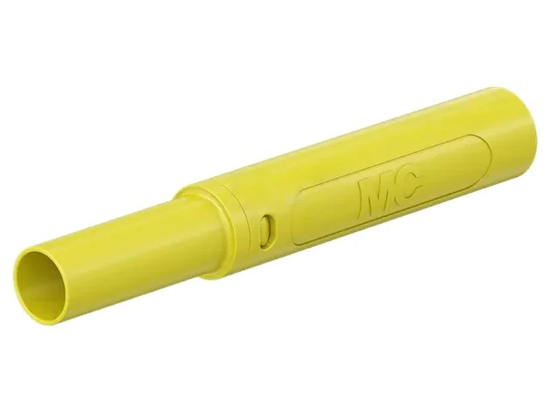 SAM-4N-46 4mm banándugó biztonsági 1000V/32A sárga CSAT-B0082/Y