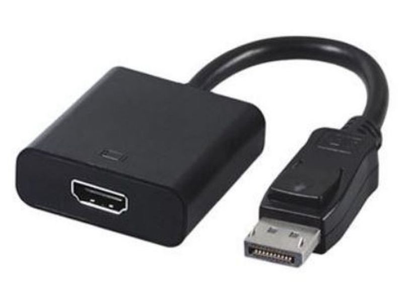 Gembird A-DPM-HDMIF-002 DisplayPort dugó – HDMI aljzat adapter 0.1m fekete CABLE-1104/0.1B
