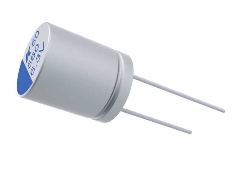 Elektrolit kondenzátor polimer hybrid 820uF 16V 105°C 10x12 álló 820/16P 105-HYBRID